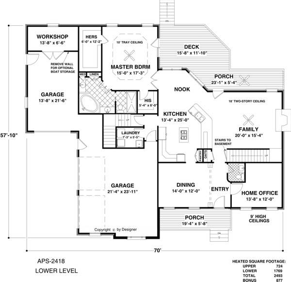 Lower Level Floorplan image of Pohlman Place House Plan